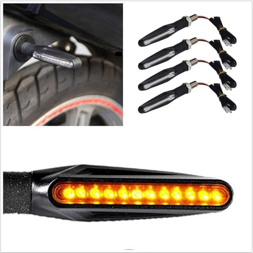 Feu arrière moto effet jet d'eau avec indicateurs stop LED