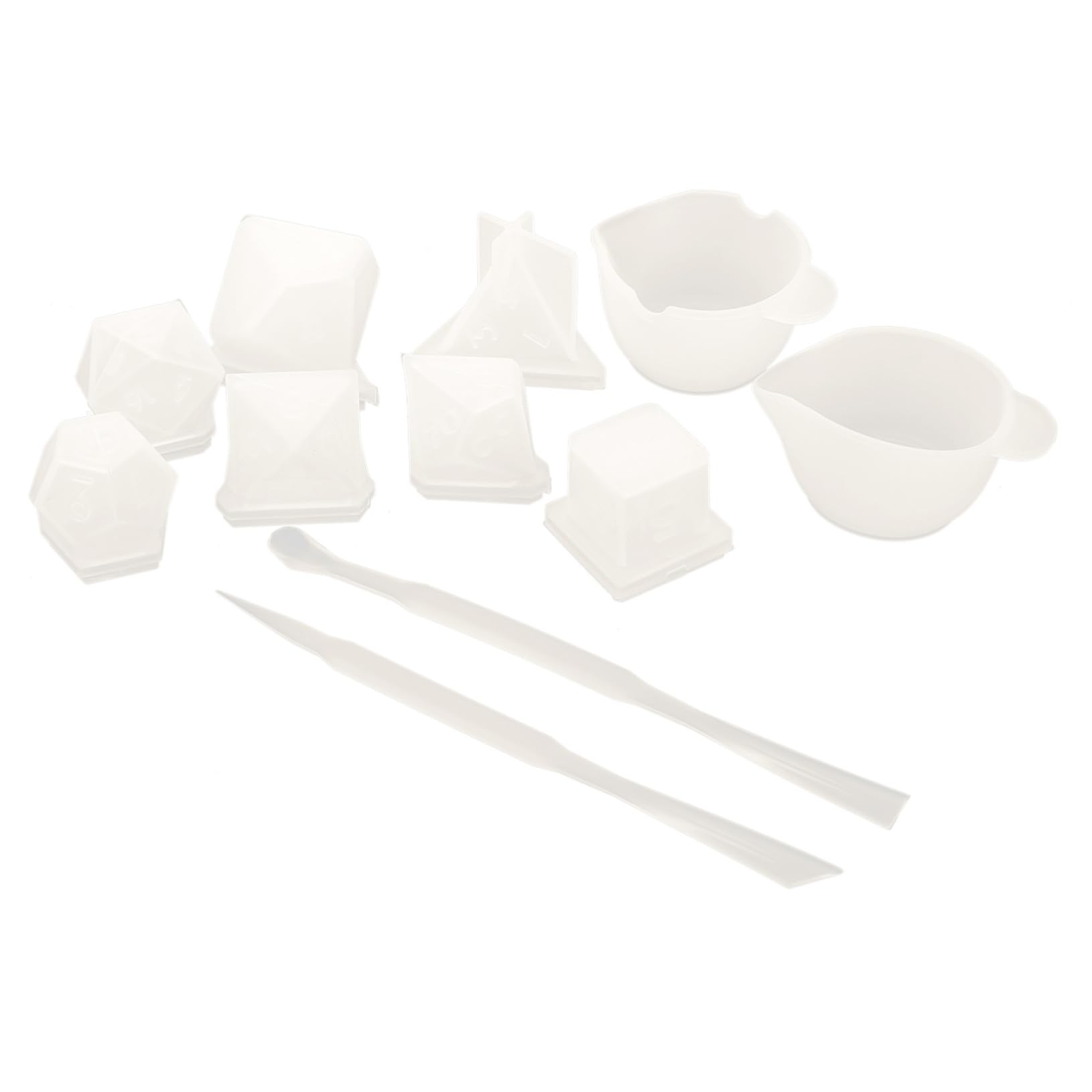 NUOBESTY 3pezzi Stampo Silicone Per Creazione Di Dadi Per Diy Crafts e Decorazioni Per Casa Mold Flessibile e Riutilizzabile Per Dadi Personalizzati Resina Epossidica