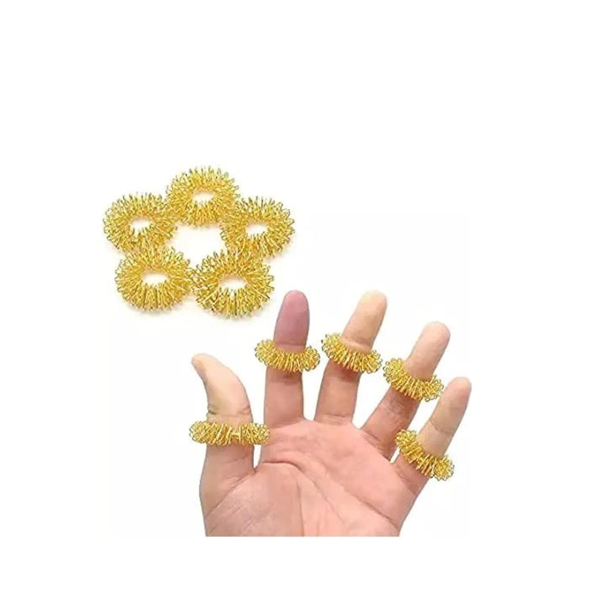 Acupressure Sujok Ring for Finger Massage, Pain Relief