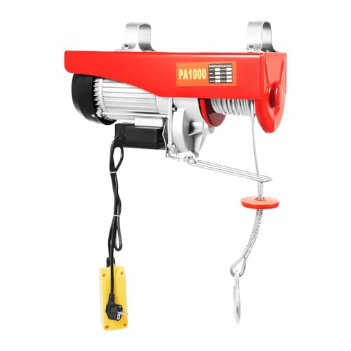 Plataforma elevadora eléctrica de 1600 W, peso de elevación 500 kg, altura de elevación 12 m, elevación con cable, motor eléctrico de cobre