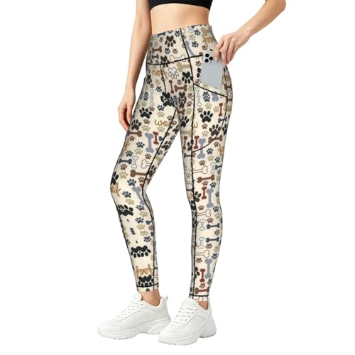 Leggings de gimnasio con estampado de huesos y costuras planas