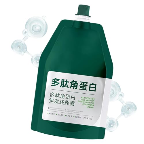 Polypeptide queratin tratamiento cabello crema reparación | 250g crema alisado cabello nutritivo | Pelinos quemados Restauración máscara | Mejores tratamiento queratinas acondicionador japonés