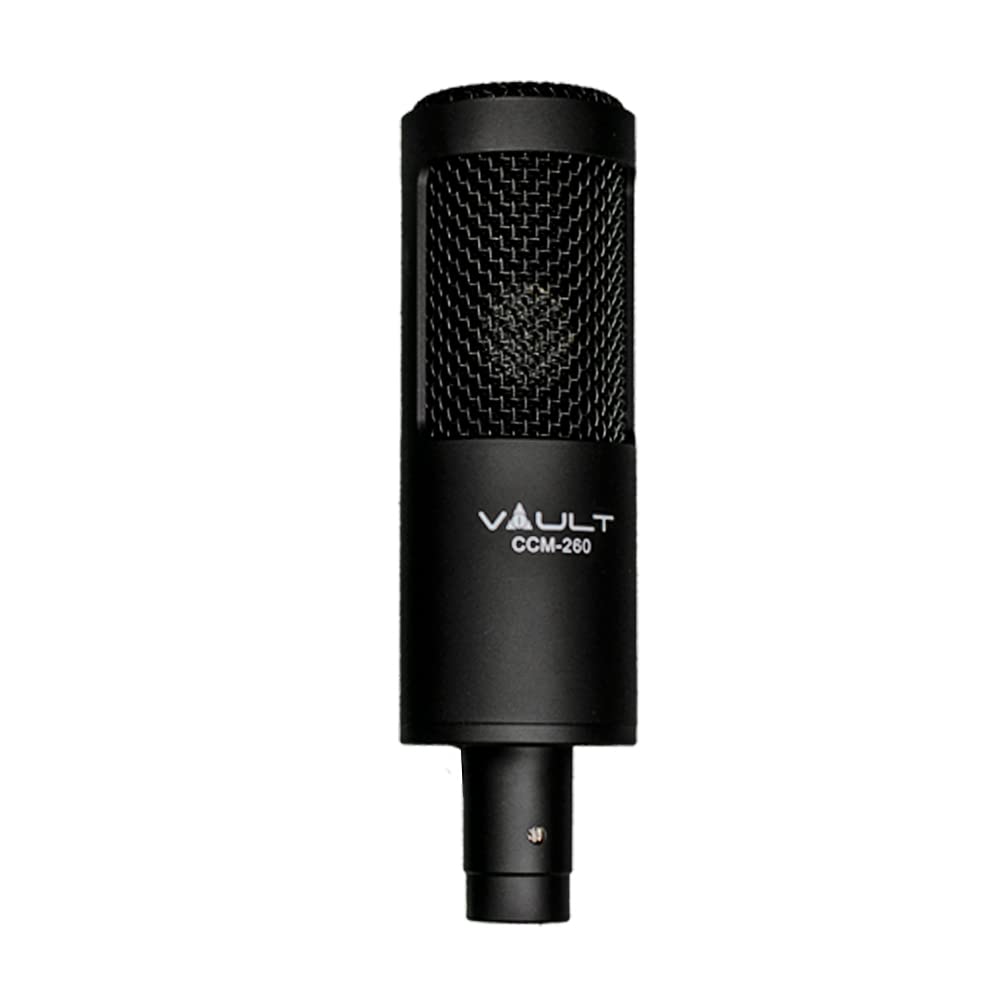 VAULT CCM-260 Condenser Cardioid Microphone with Shockmount and XLR Cable