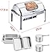 Kweetle Roll Top Chafing Dish Buffet Set Warmers with Cover 2 Half-Size Chafing Server Dish 9Quart for Buffet Food Warmer Commercial Chafers Buffet for Parties Wedding
