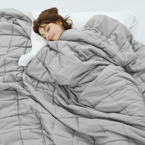 Weighted Idea Weighted Blankets for Adults (Light Grey,12 lbs 48"x72")
