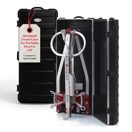 Molift Smart 150 Travel Hardcase – TSA Compliant Hardshell Travel Case for Portable Electric Patient Lift – Durable & Protective Case for Air & Vehicle Transport – Compact & Lightweight