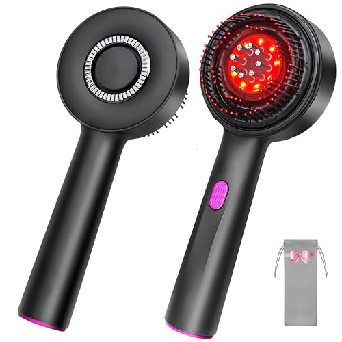 Portable Red Scalp Massager Comb with Essential Oil Diffuser,3IN1...