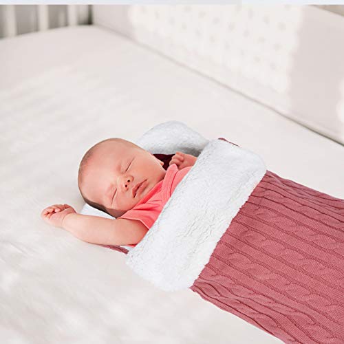 Toyvian Saco de Dormir para Recém-Nascidos Cashmere Embrulhar Bebê Quente Embrulhar Carrinho à Prova