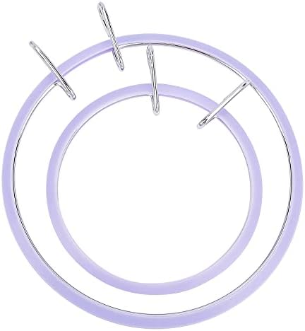 GORGECRAFT 2 Sizes Metal Spring Tension Embroidery Hoops Tension Stich Hoop Set Circle Round Frame Art Craft for Sewing (4.7 inch, 6.6 inch) GORGECRAFT 2 Sizes Metal Spring Tension Embroidery Hoops Tension Stich Hoop Set Circle Round Frame Art Craft for Sewing (4.7 inch, 6.6 inch)