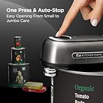 Kitchen Mama Orbit One Stainless Steel Rechargeable Can Opener: Hands-free Operation, USB-C Charging, Automatic Shut-off, Smooth-edge Cutting, Professional-grade Blade for Large Cans - Image 4