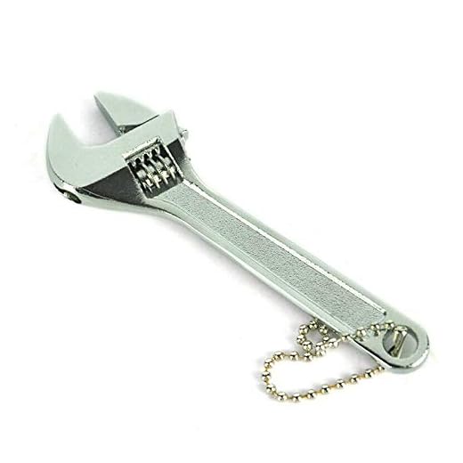 Mini-Schraubenschlüssel SENRISE Verstellbarer Maulschlüssel Kleiner Maulschlüssel für Reparatur, weiß