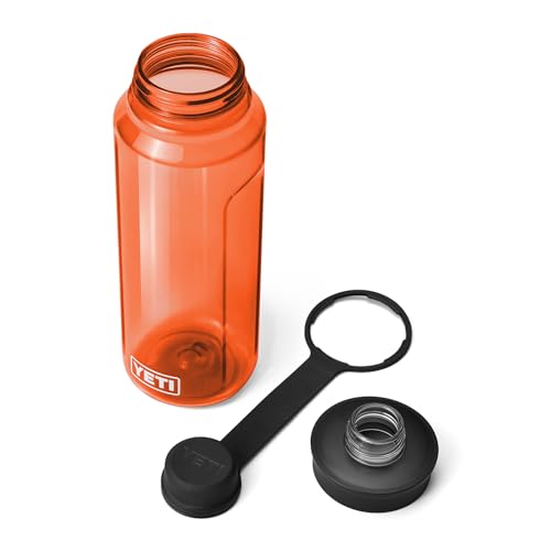 Image of YETI Yonder Water Bottle with Yonder Tether Cap, Lightweight, Leakproof and BPA-Free