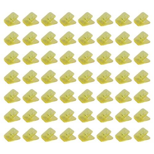100pcsクリアクリップファイル用紙クランプクラフトフードバッグの写真図面図面四角い色の紙クリップ