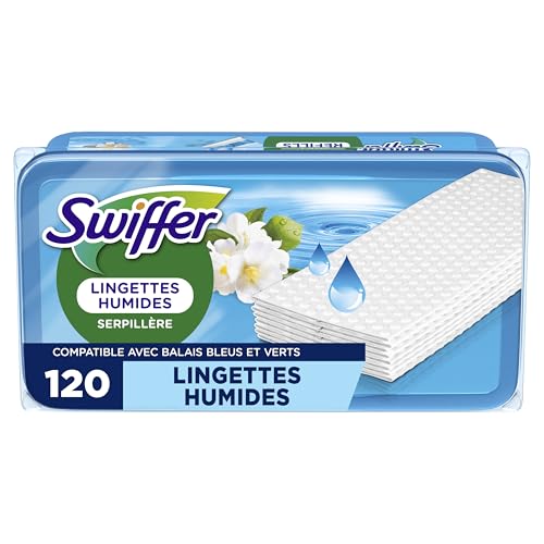 Swiffer Lingettes Imprégnées Pour Sols Parfum Morning Fresh X10, Pour Un Nettoyage Rapide Et Facile