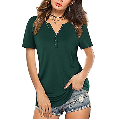 PRJN Camiseta con Cuello en V para Mujer...