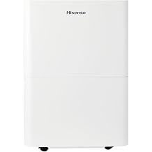 Hisense 35 Pint Compact Portable Dehumidifier with Slide-Out Bucket, Energy Efficient Quiet Humidity Absorber for Bathroom Bedroom Garage Attic Home Crawl Space, 3000 Sq. Ft.