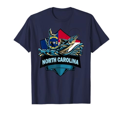 Fishing in North Carolina - Fishing North Carolina T-Shirt