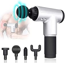 FRESHFUSION Percussion Massage Gun | Deep Tissue Body Massage Machine For Pain Stress Relief | 6 Specialized Heads | Massager Machine For Full Body