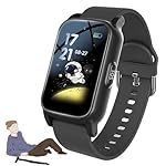Fall Detection Smart Watch for Seniors with Hd Video Call and GPS Tracker & SoS Call, Ip67 Waterproof, Senior Emergency Call Bracelet, for Seniors & Elderly Mom,Black