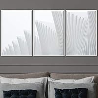 3 Piece Framed Canvas Wall Art Abstract Cool Line Canvas Prints Home Artwork Decoration for Living Room,Bedroom - 16