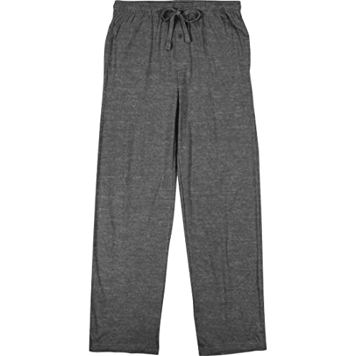 Bioworld Men's 2pk Black and Graphite Heather Sleep Pajama Pants-L4