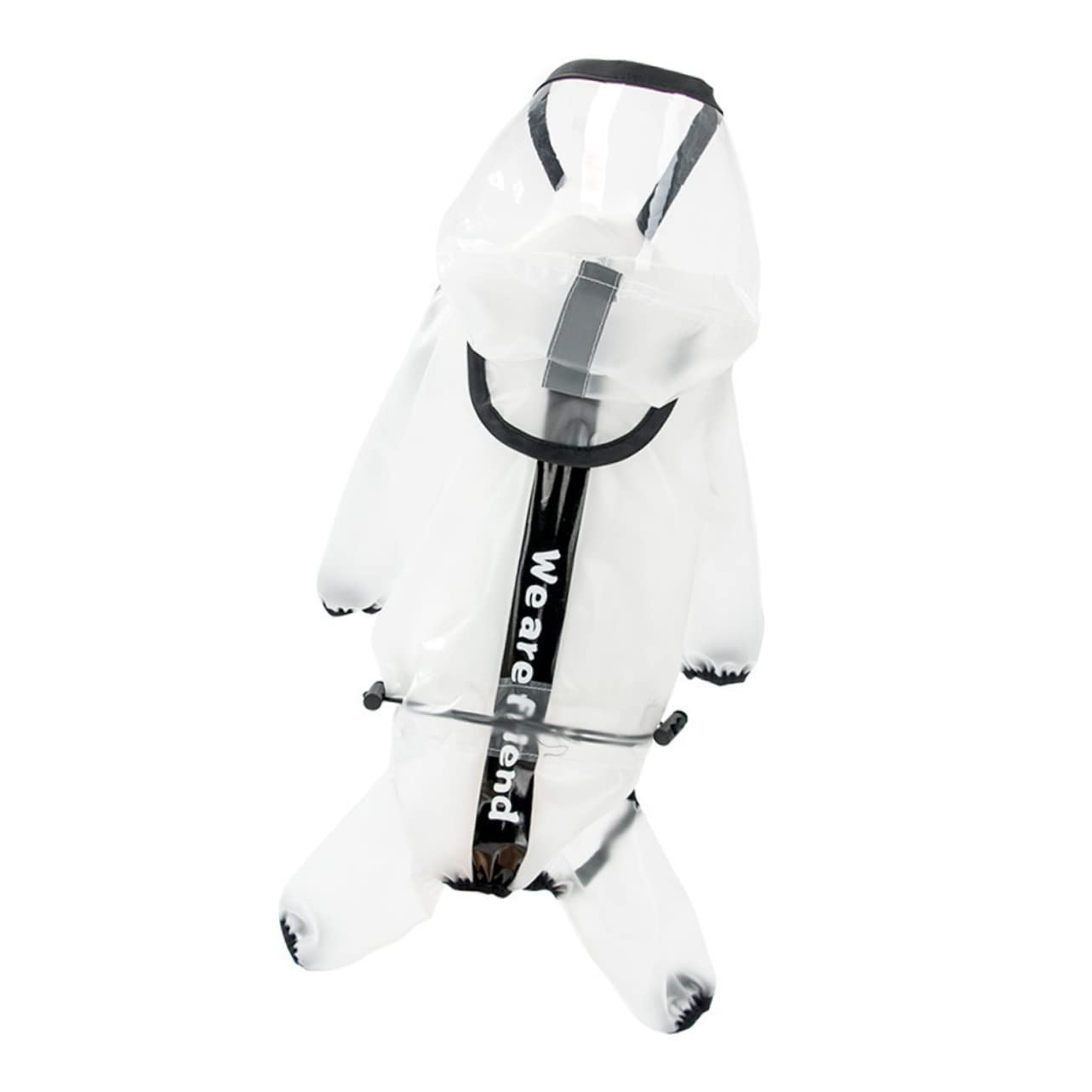 Toddmomy Pet Raincoat Hood Dog Rainwear Waterproof Reflective Raincoat for Outdoor Dogs