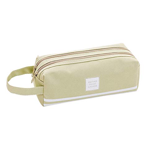 Preisvergleich Produktbild FSSTUD Mädchen Jungen Groß Federmäppchen Stiftemäppchen Mäppchen Schüleretui Federtasche Schlampermäppchen Grün