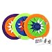 Splash Fun Aqua Flyer Soft Flying Water Disc Frisbee (3 Pack) 12" Diameter with 2 GosuToys Stickers