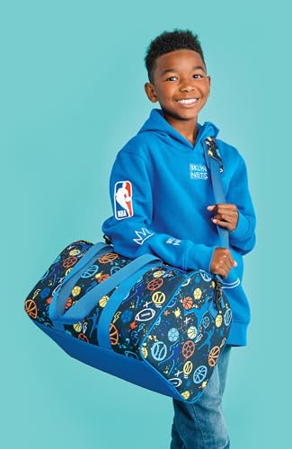 iscream + Corey Paige Designs 17" x 11" Duffle Bag with Sturdy Nylon Exterior for Sport and Travel with Adjustable Strap - Bold Sports4