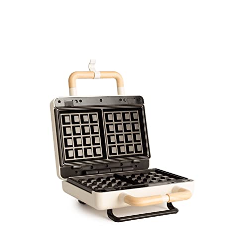 Miniatura 2 de Create Stone Studio Sandwichera-Grill Y Gofrera Doble Blanco Roto 3 Placas Intercambiables: Grill, Gofre Y Sandwich, Antiadherente, Apertura 100 , 2 Rebanadas, Autoapagado, Retro, 800w