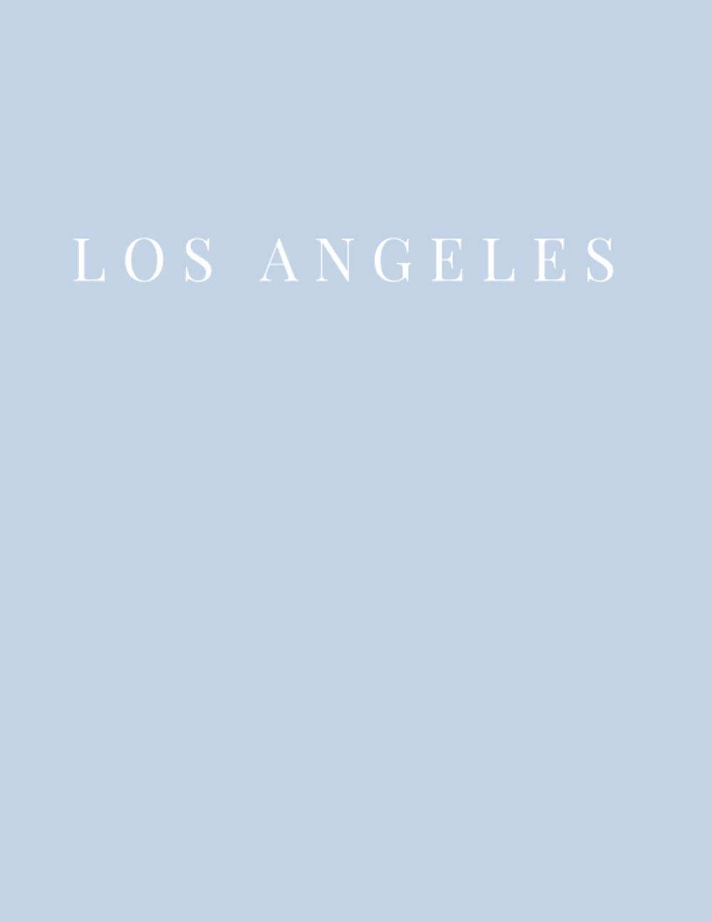Los Angeles: Baby Blue Decorative Coffee Table Book for Stacking and Home Decoration