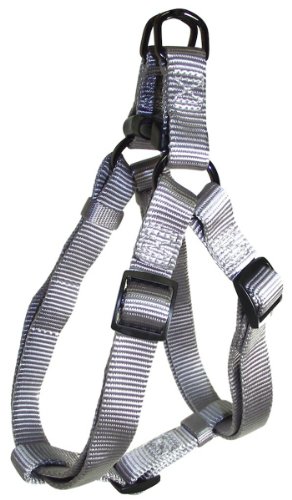 Hamilton Gun Metal Series Adjustable Easy on Dog Harness, 5/8-Inch by 12 to 20-Inch, Amethyst