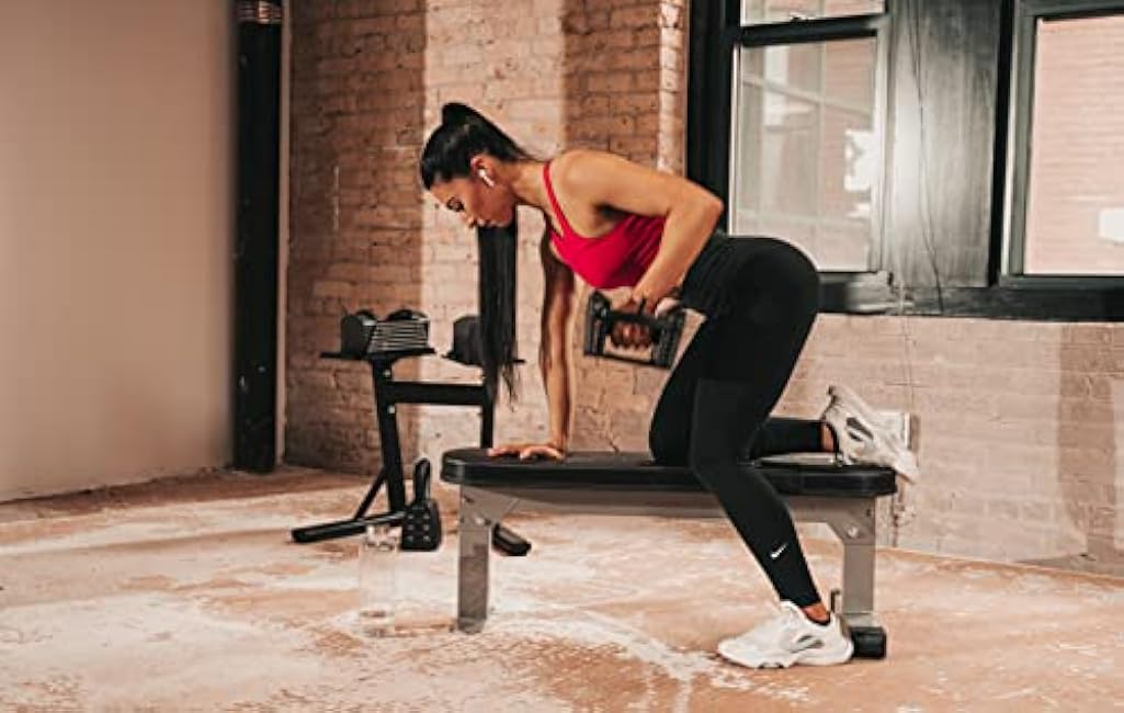 PowerBlock Large Compact Stand, Dumbbell Rack & Weight Rack, Folds Flat for Easy Storage, Use Expandable Dumbbells, Home Gym Strength Training