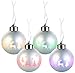 Produktbild Lunartec Christbaumkugel: Christbaumkugeln mit Farbwechsel-LEDs, Ø 8cm, 4er-Set (Leuchtende Weihnachtskugeln)