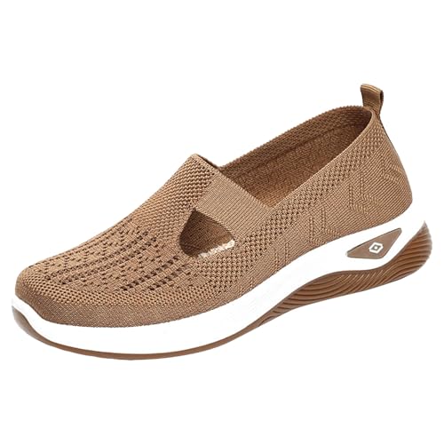 Chaussures Orthopediques Femmes, Ete Confortable Pieds Larges Sandales Baskets Chaussure Orthopedique Femme De Marche sans Lacets Basket Basquette Confort Chic Sneakers Legere