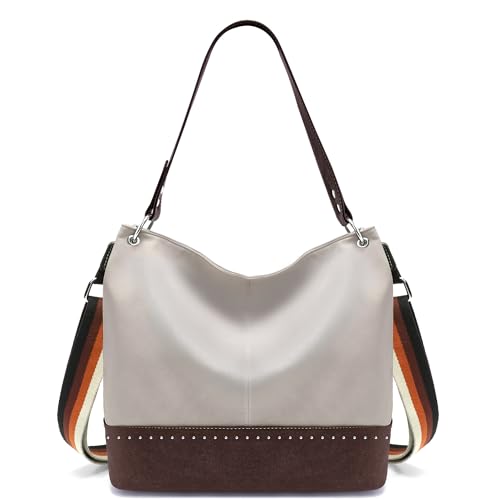 Bolso Hobo para Mujer de Cuero Suave y Estilo Retro miniatura 1