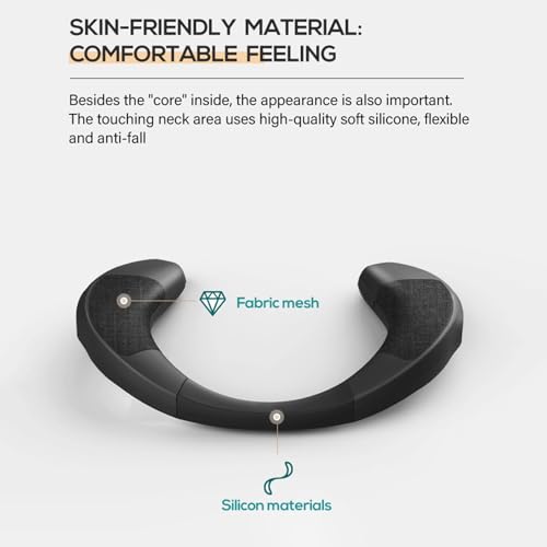 Haut-parleurs sans fil portables tour de cou étanches Bluetooth 5.0 - 5