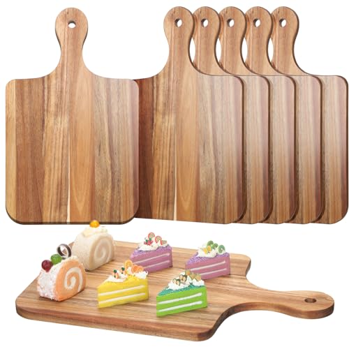 6 Piezas Tabla de Cortar de Madera Acacia 40.64x25.4 cm miniatura 1