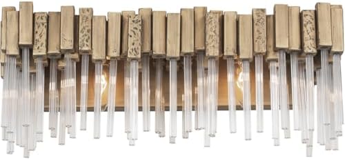 Varaluz 309B02HG Matrix Bath Vanity, 2 Light, Havana Gold