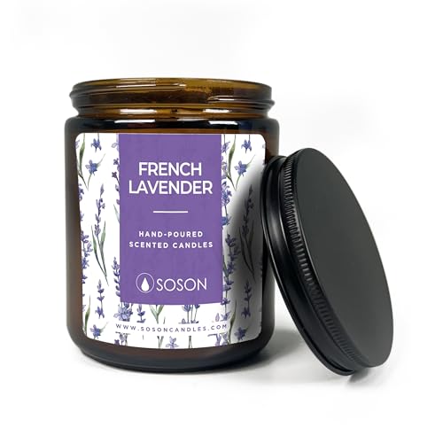 Simply Soson 9 oz Lavender Scented Candle for Home...
