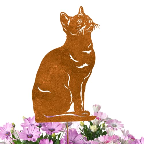 Terma Stahldesign Edelrost Gartenstecker Katze, Handmade Germany, tolle gartendeko aus Rost-Metall, deko rostoptik, Rostfiguren Tiere, rostfiguren Garten, Rostdeko Terma Stahldesign Edelrost Gartenstecker Katze, Handmade Germany, tolle gartendeko aus Rost-Metall, deko rostoptik, Rostfiguren Tiere, rostfiguren Garten, Rostdeko