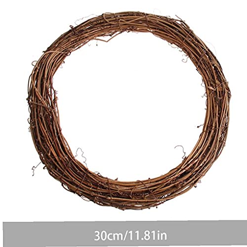 Grapevine Krans Set Tak Decoratieve Kerst Rotan Ronde Bruin voor Vakantie Craft Decoratie 3 stks - Afbeelding 4