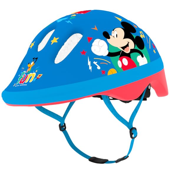 Klein-Kind Fahrradhelm Mickey, XS: 44-48cm, ca. 1-2.5 Jahre, Mickey Maus