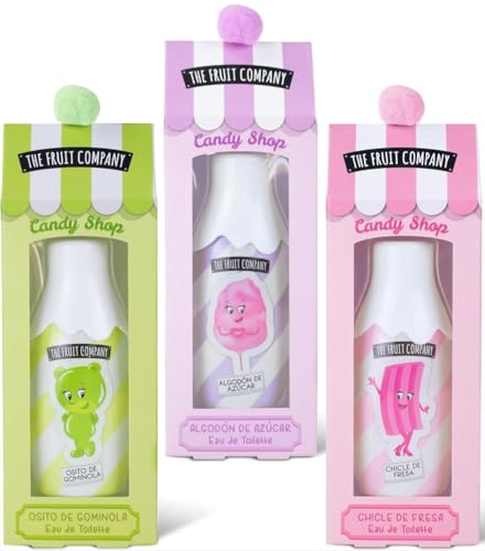 The Fruit Company Edición EXCLUSIVA CANDY, colonias EAU de Toilette. Pack de 3 uds de 40ml cada una.