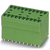PHOENIX CONTACT MCDV 1,5/9-G1-3,81 Leiterplattengrundleiste, Nennquerschnitt 1,5 mm², Grün, Anzahl der Anschlüsse 18, Artikelfamilie MCDV 1,5/..-G1, Rastermaß 3,81 mm, 50 Stück