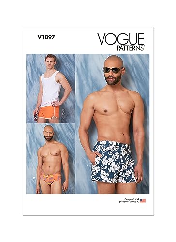 Vogue Patterns V1897XM Ropa deportiva para hombre y niño XM (S M L)