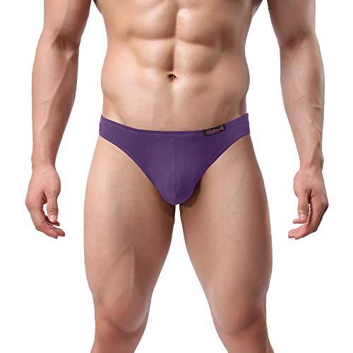 Avidlove Mens Bikini Briefs Low Rise Underwear Moisture-Wicking Stretch Microfiber Bikini 4-Pack Swimwear Thong thumb #3