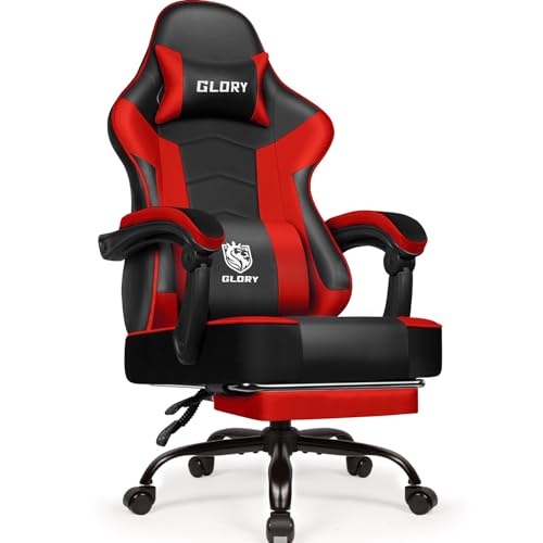 minnouat Gaming Stuhl, Bürostuhl Ergonomisch mit Teleskopische...