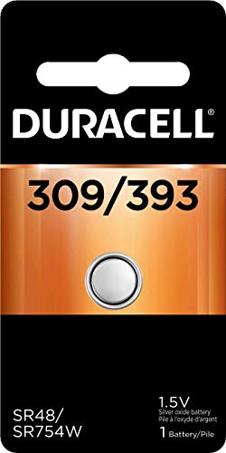 Image of Duracell - 309 /393 1.5V Silver Oxide Button Battery - long-lasting battery (Pack of 36)