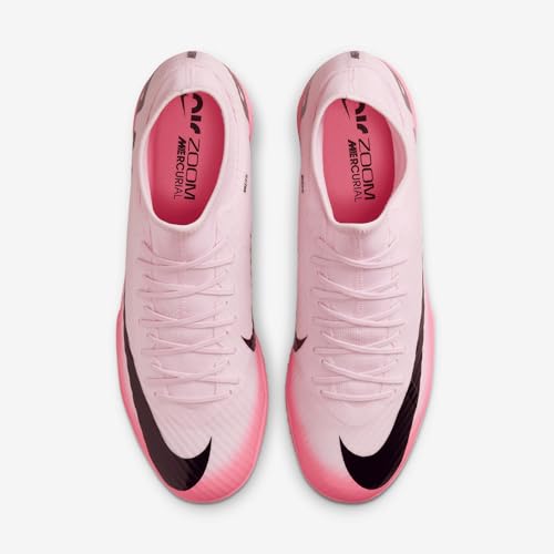 Nike Mercurial Superfly 9 Academy IC High-Top Soccer Shoes (DJ5627-601, Pink Foam/Black) Size 124
